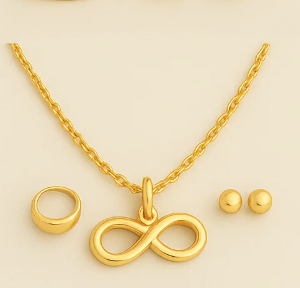 Conjunto Banhado Ouro 18K