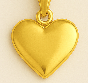 Pingente Aço Inox Dourado